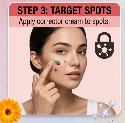 Step 3 Massage Skin