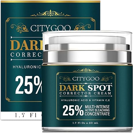 CITYGOO Dark Spot Remover for Face: Dark Spot Corrector Cream - Enriching Skin Care For All Skin Tones - Melasma Freckle Sun Spot Remover & Blemish Reducer-1.7 FL OZ