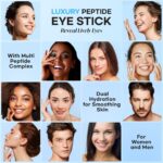 CITYGOO Peptide Under Eye Cream: Moisturizing Eye Stick Reduce Wrinkles Fine Lines for Women & Men